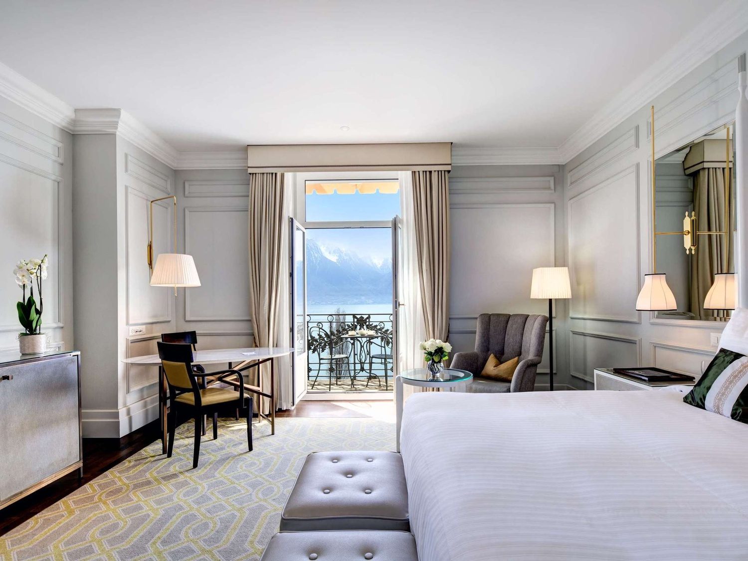Lake-view room at the Fairmont