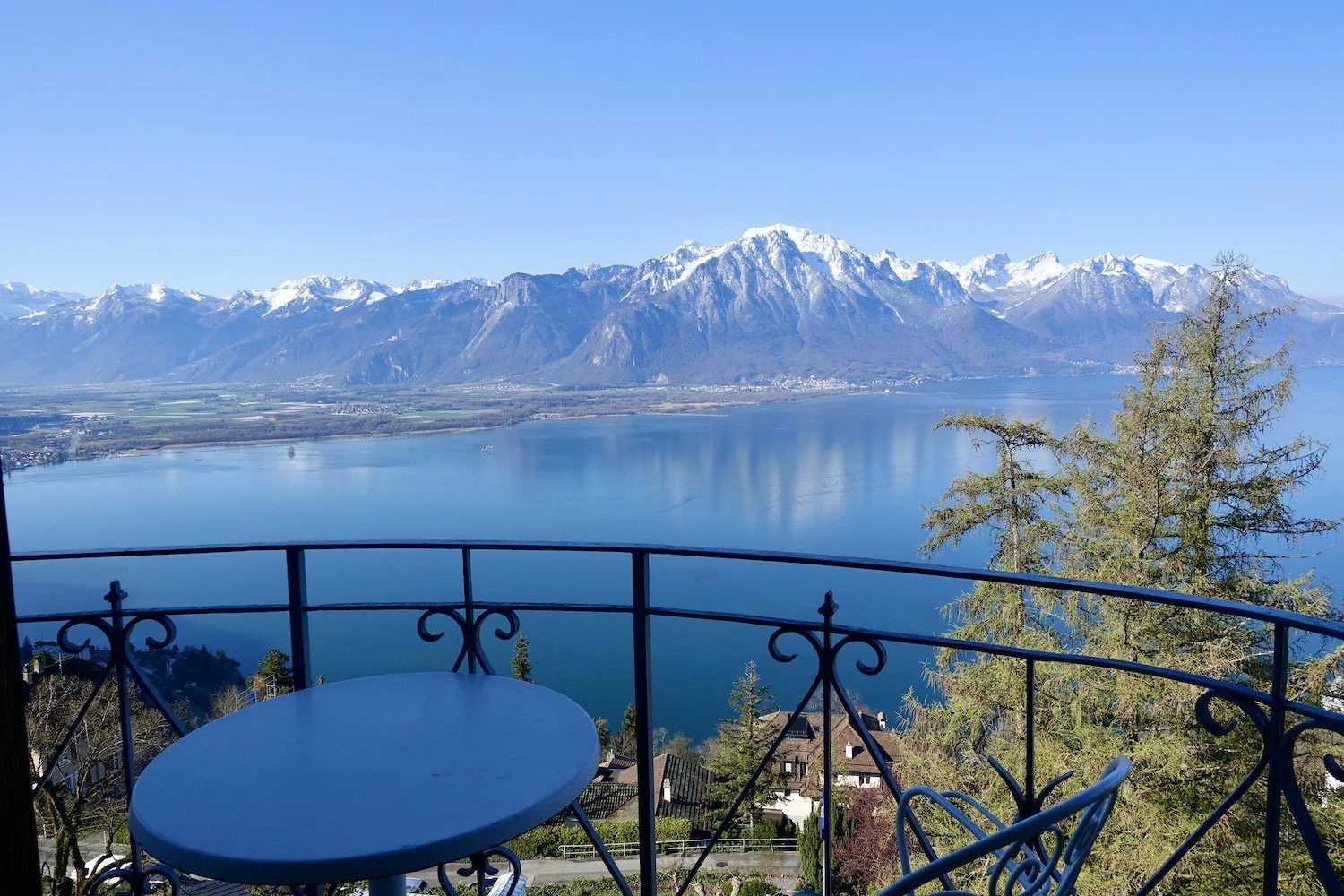 Lake Geneva and the Alps